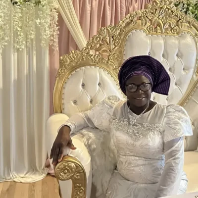 Alaga Sitting on one of her Throne Chairs