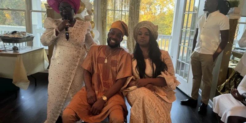 Alaga with Bride and Groom during introduction