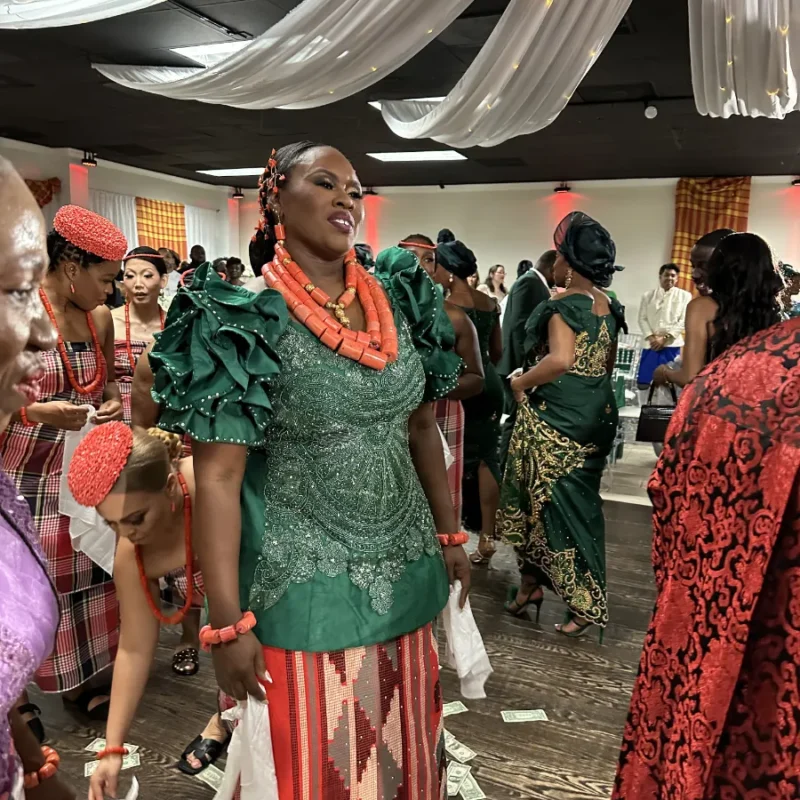 Bride and family on the dance floor