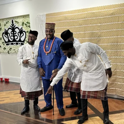 Groom and his friends ready for entrance