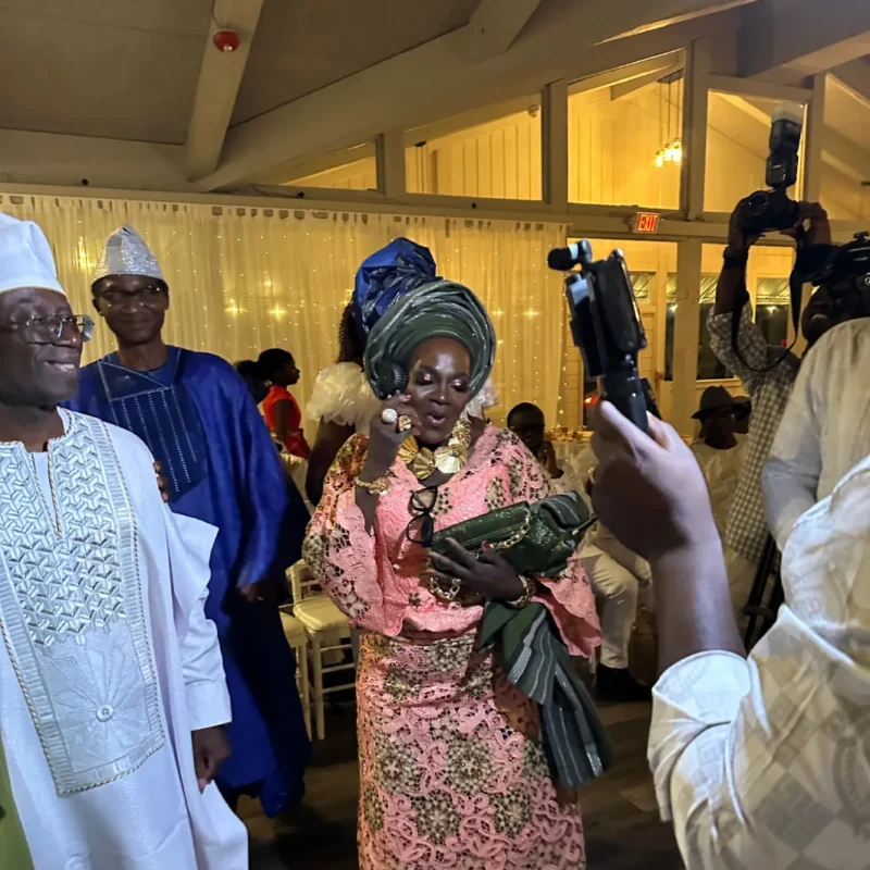 Grooms Parent dancing into the venue