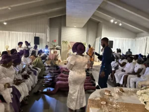 Groom and Groom's Men Performing Traditional rites