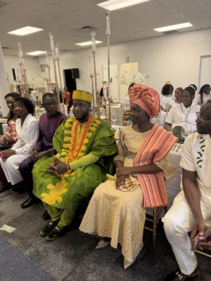 Alaga Equal Rights presenting the Groom to the Bride's family